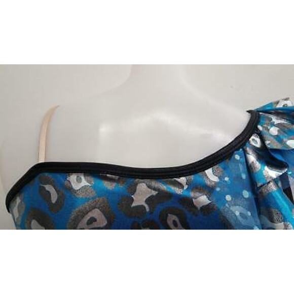 Dance Costume Curtain Call   Medium Adult Turquoise Jazz - Picture 7 of 8